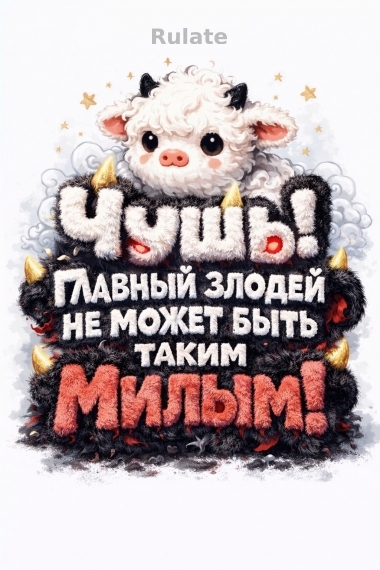 Чушь! Главный злодей не может быть таким милым! - дополнительная обложка
