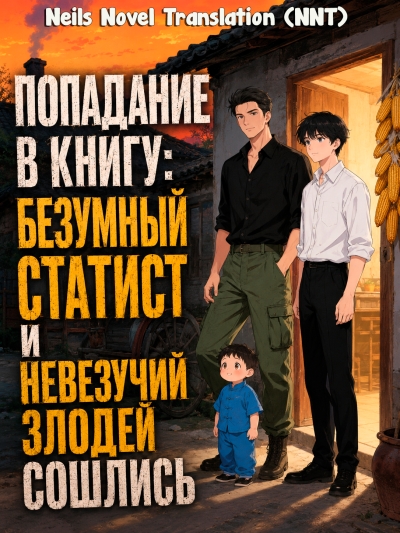 Попадание в книгу: Безумный статист и невезучий злодей сошлись [💗] - дополнительная обложка