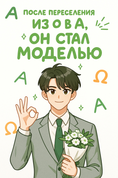 После Переселения из О в А, Он Стал Моделью - обложка ранобэ читать онлайн