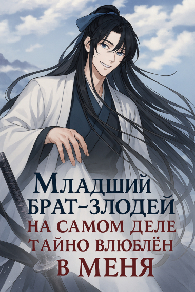 Младший брат-злодей на самом деле тайно влюблён в меня [💙][Завершён✅] - обложка ранобэ читать онлайн