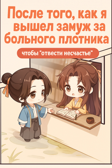 После того, как я вышел замуж за больного плотника, чтобы отвести несчастье - обложка ранобэ читать онлайн