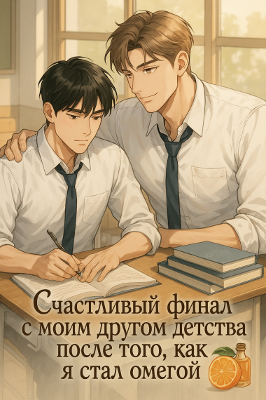 Счастливый финал с моим другом детства после того, как я стал омегой [❤️] - обложка ранобэ читать онлайн
