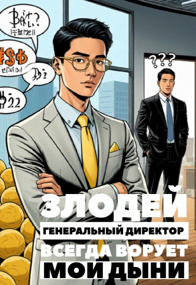 Злодей-генеральный директор всегда ворует мои дыни ✅️ - обложка ранобэ читать онлайн
