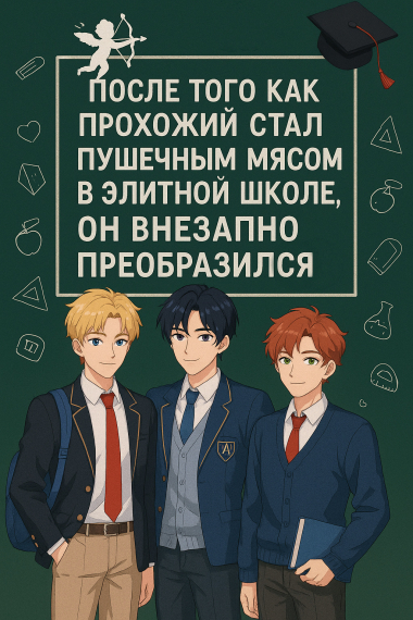 После Того Как Прохожий Стал Пушечным Мясом В Элитной Школе, Он Внезапно Преобразился - обложка ранобэ читать онлайн