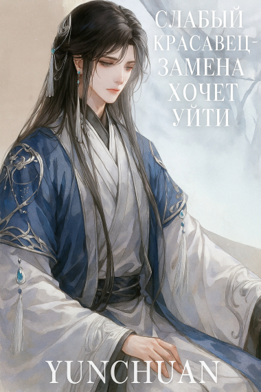 Слабый Красавец-Замена Хочет Уйти - обложка ранобэ читать онлайн