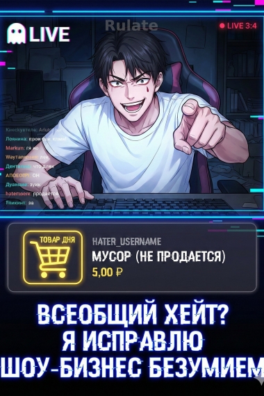 Всеобщий хейт? Я исправлю шоу-бизнес безумием - обложка ранобэ читать онлайн