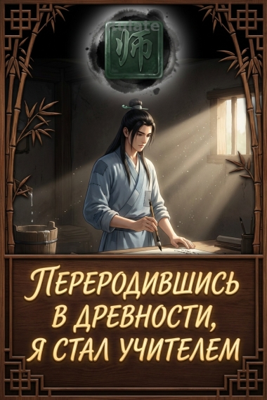 Переродившись в древности, я стал учителем - обложка ранобэ читать онлайн