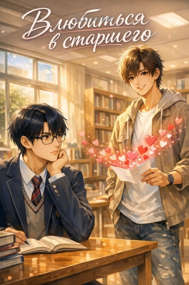 Влюбиться в старшего — это, конечно же, вина старшего - обложка ранобэ читать онлайн