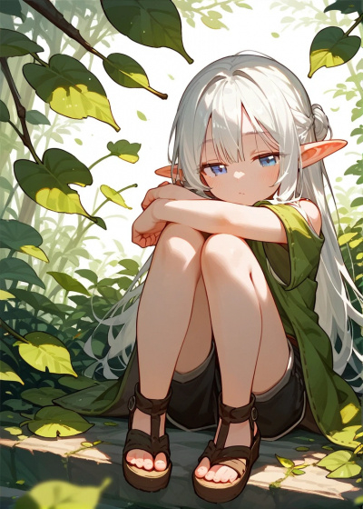 Я стал эльфом с бесконечными характеристиками - обложка ранобэ читать онлайн