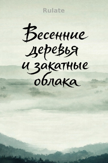 Весенние деревья и закатные облака - обложка ранобэ читать онлайн