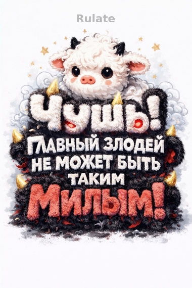 Чушь! Главный злодей не может быть таким милым! - обложка ранобэ читать онлайн