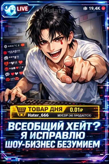 Всеобщий хейт? Я исправлю шоу-бизнес безумием - обложка ранобэ читать онлайн