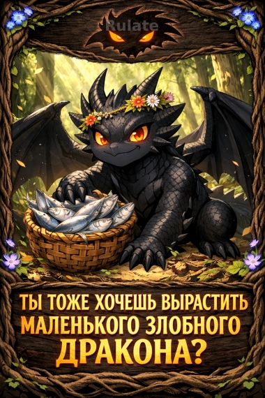 Ты тоже хочешь вырастить маленького злобного дракона? - обложка ранобэ читать онлайн