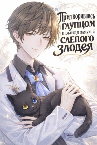 Притворившись глупцом и выйдя замуж за слепого злодея - обложка ранобэ читать онлайн