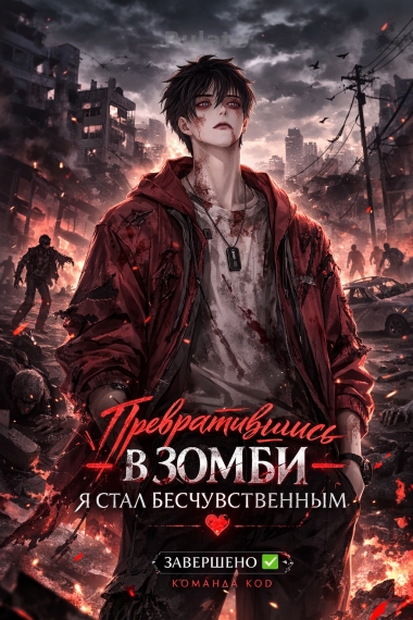 Превратившись в зомби — я стал бесчувственным [❤️] [Завершено✅] - обложка ранобэ читать онлайн