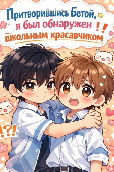 Притворившись бетой, я был обнаружен школьным красавчиком ✅️ - обложка ранобэ читать онлайн