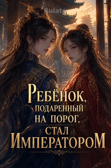 Ребёнок, подаренный на порог, стал императором - обложка ранобэ читать онлайн