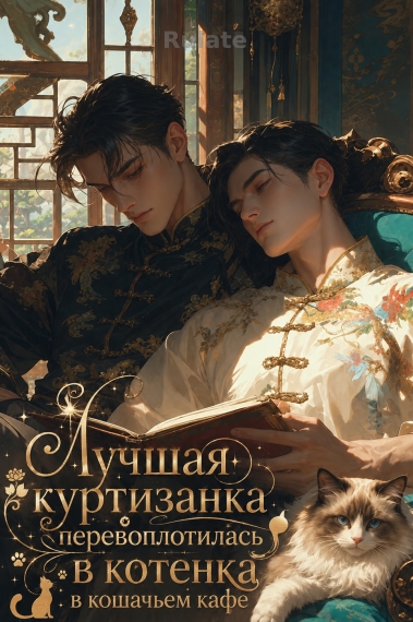 Лучшая куртизанка перевоплотилась в котенка в кошачьем кафе - обложка ранобэ читать онлайн