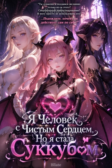 Я Человек с Чистым Сердцем, Но я стала Суккубом - обкладинка ранобе читати онлайн