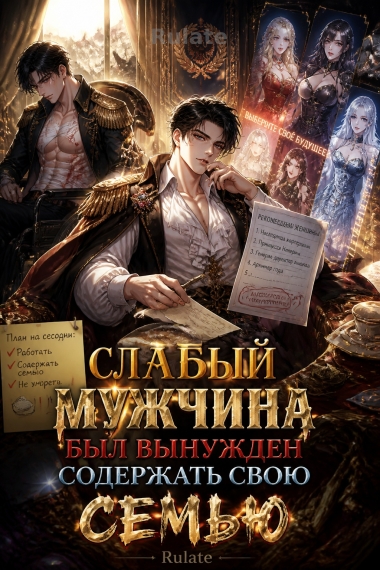 Слабый мужчина был вынужден содержать свою семью - обложка ранобэ читать онлайн