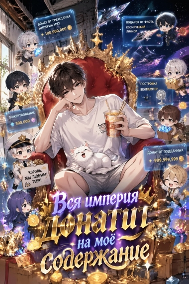 Вся империя донатит на моё содержание - обложка ранобэ читать онлайн