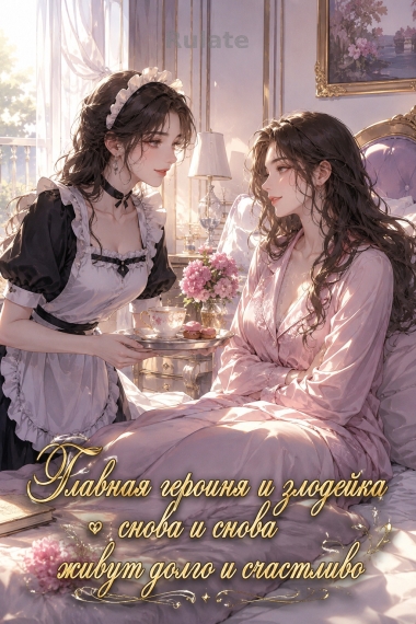 Главная героиня и злодейка снова и снова живут долго и счастливо - обложка ранобэ читать онлайн