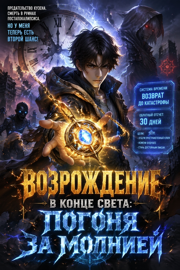 Возрождение в конце света: Погоня за молнией - обложка ранобэ читать онлайн