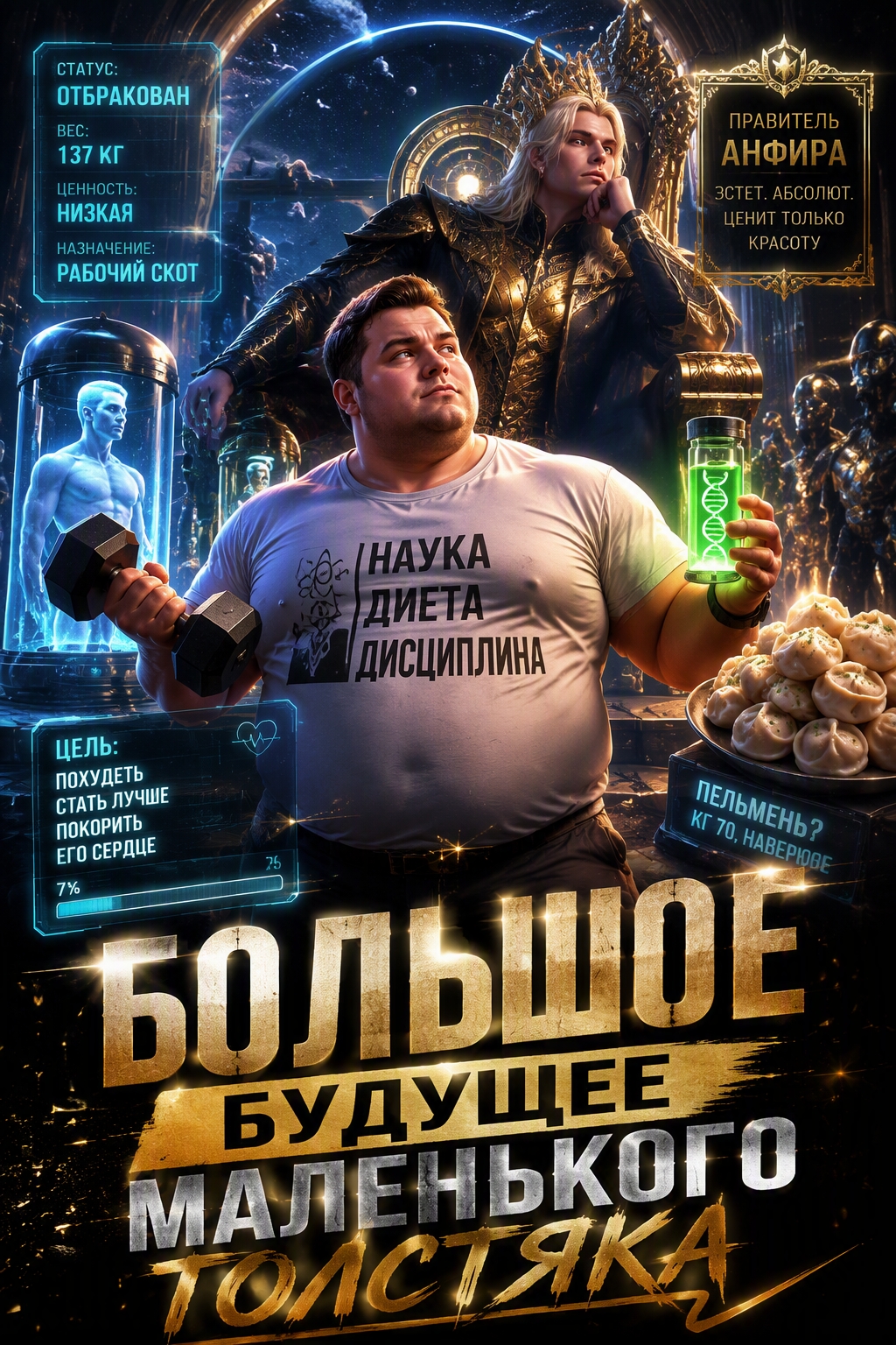 Большое будущее маленького толстяка - обложка ранобэ читать онлайн