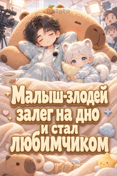 Малыш-злодей залег на дно и стал любимчиком - обложка ранобэ читать онлайн