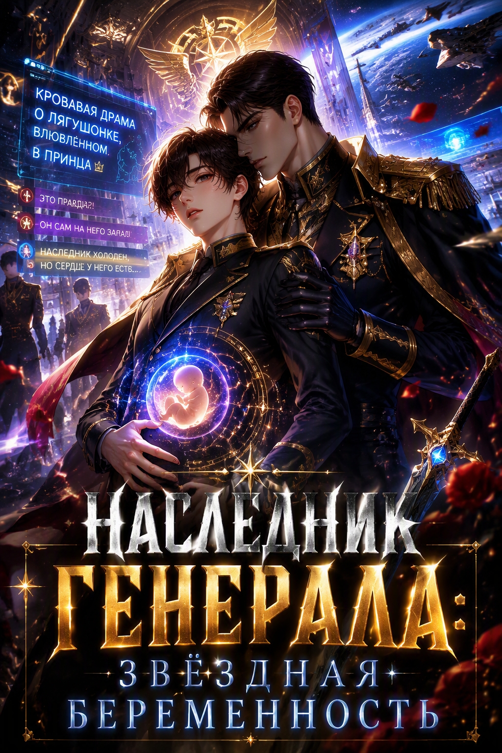 Наследник генерала: Звёздная беременность - обложка ранобэ читать онлайн