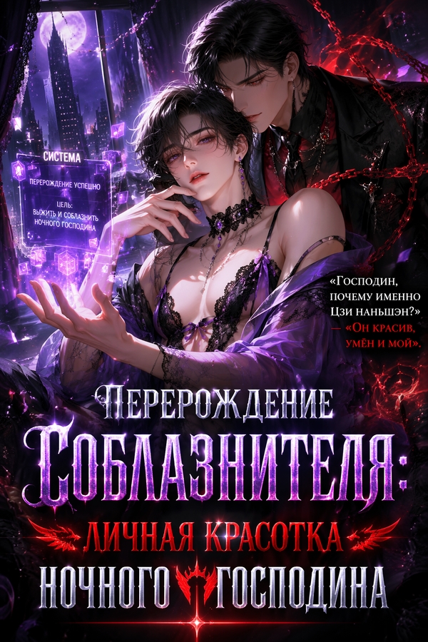 Перерождение соблазнителя: личная красотка Ночного господина - обложка ранобэ читать онлайн