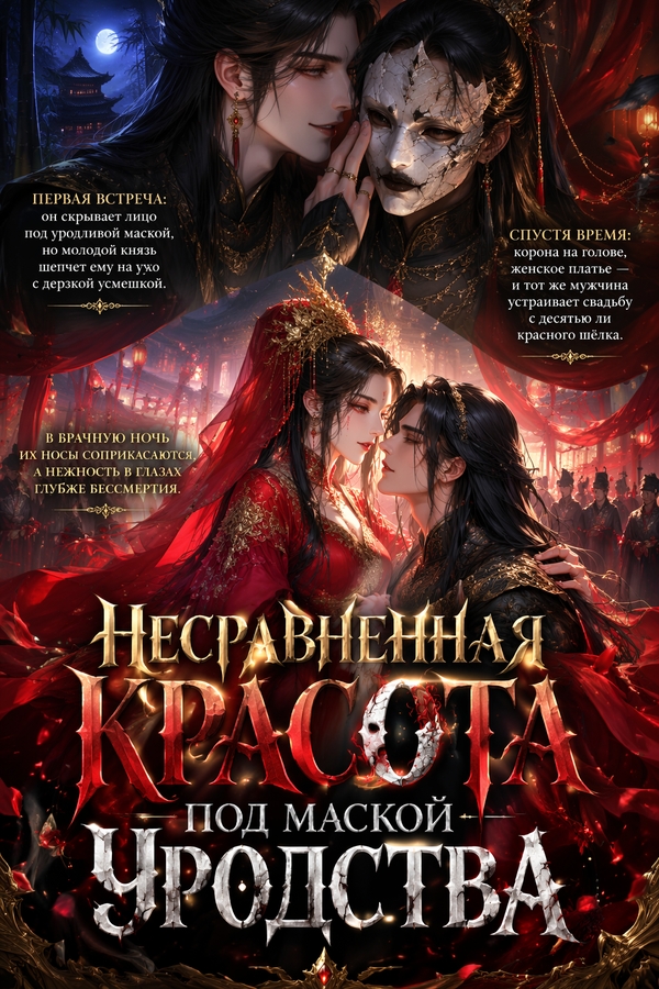 Несравненная красота под маской уродства - обложка ранобэ читать онлайн