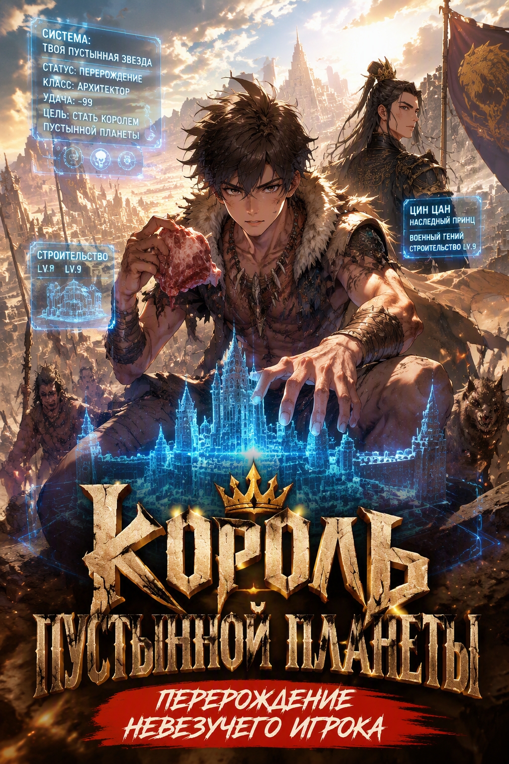 Король пустынной планеты: Перерождение невезучего игрока - обложка ранобэ читать онлайн
