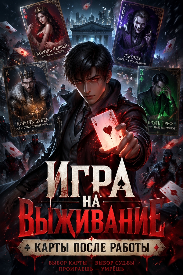 Игра на выживание: карты после работы - обложка ранобэ читать онлайн