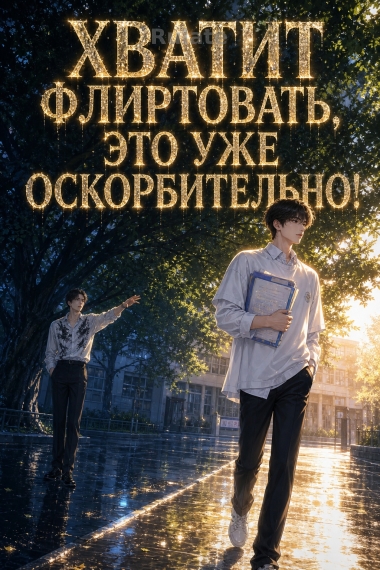 Хватит флиртовать, это уже оскорбительно! - обкладинка ранобе читати онлайн