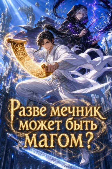 Разве мечник может быть магом? - обкладинка ранобе читати онлайн
