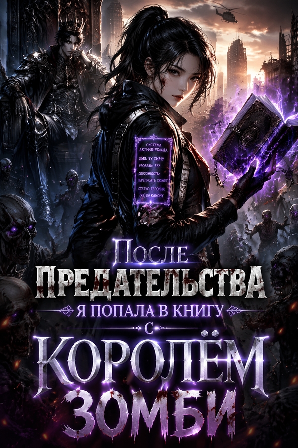 После предательства я попала в книгу с Королём зомби - обложка ранобэ читать онлайн