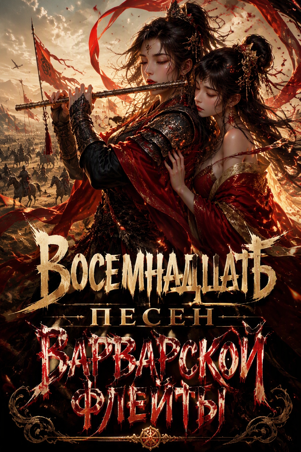 Восемнадцать песен варварской флейты - обкладинка ранобе читати онлайн