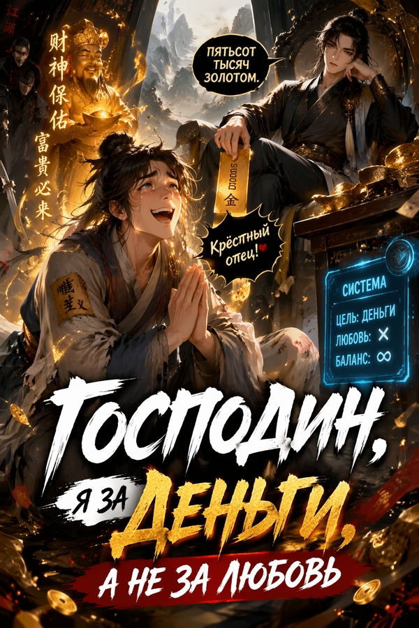 Господин, я за деньги, а не за любовь - обкладинка ранобе читати онлайн