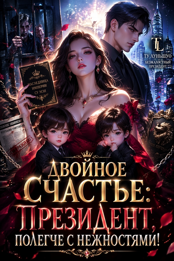 Двойное счастье: Президент, полегче с нежностями! - обложка ранобэ читать онлайн