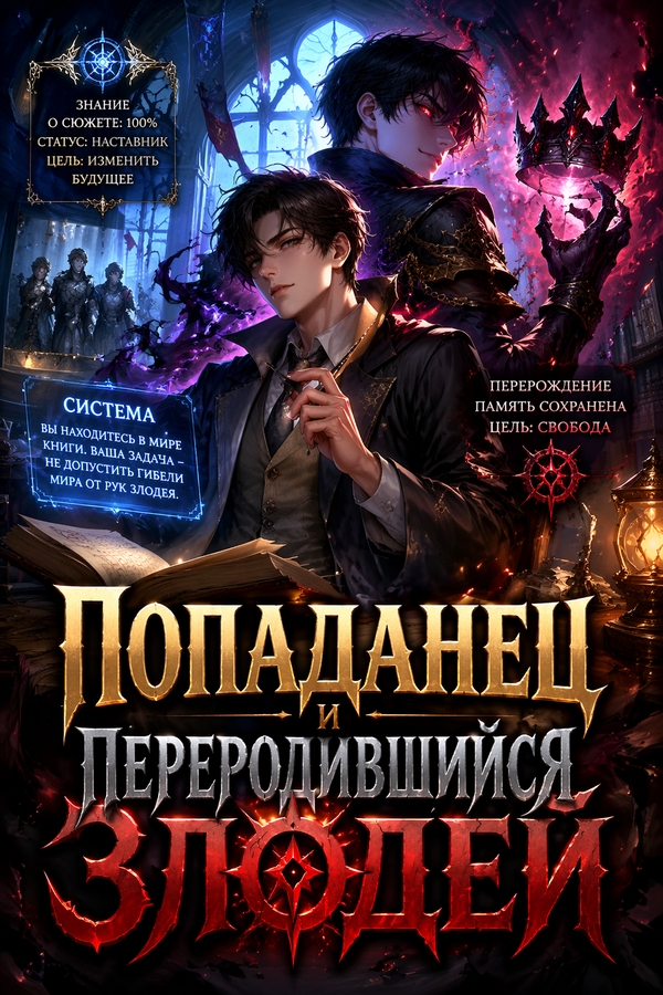 Попаданец и переродившийся злодей - обложка ранобэ читать онлайн