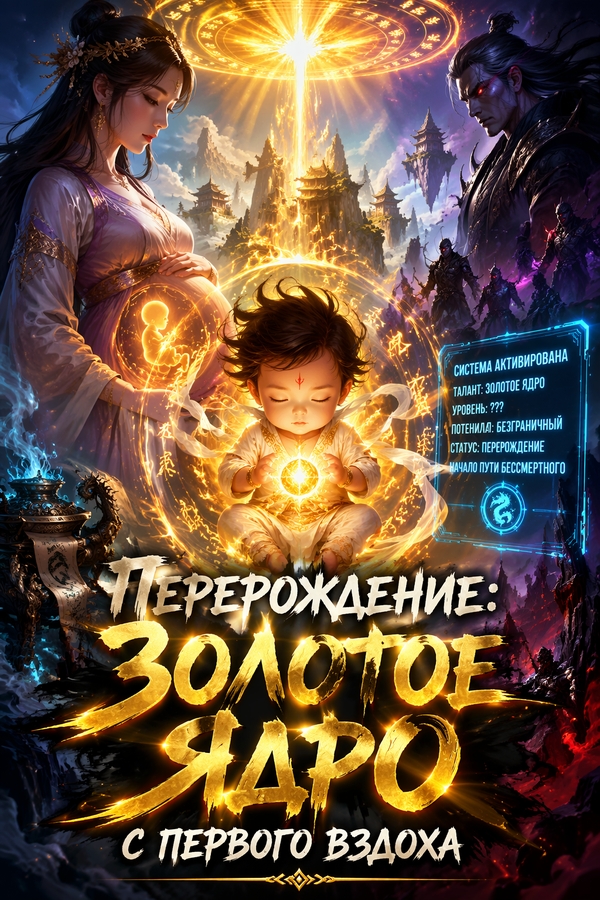 Перерождение: Золотое Ядро с первого вздоха - обложка ранобэ читать онлайн
