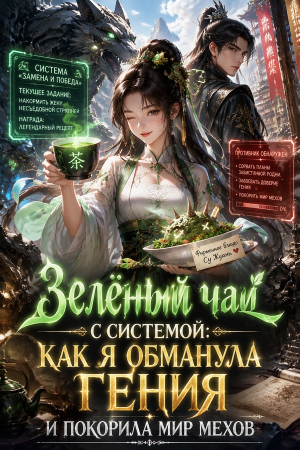 Зелёный чай с системой: как я обманула гения и покорила мир мехов - обложка ранобэ читать онлайн