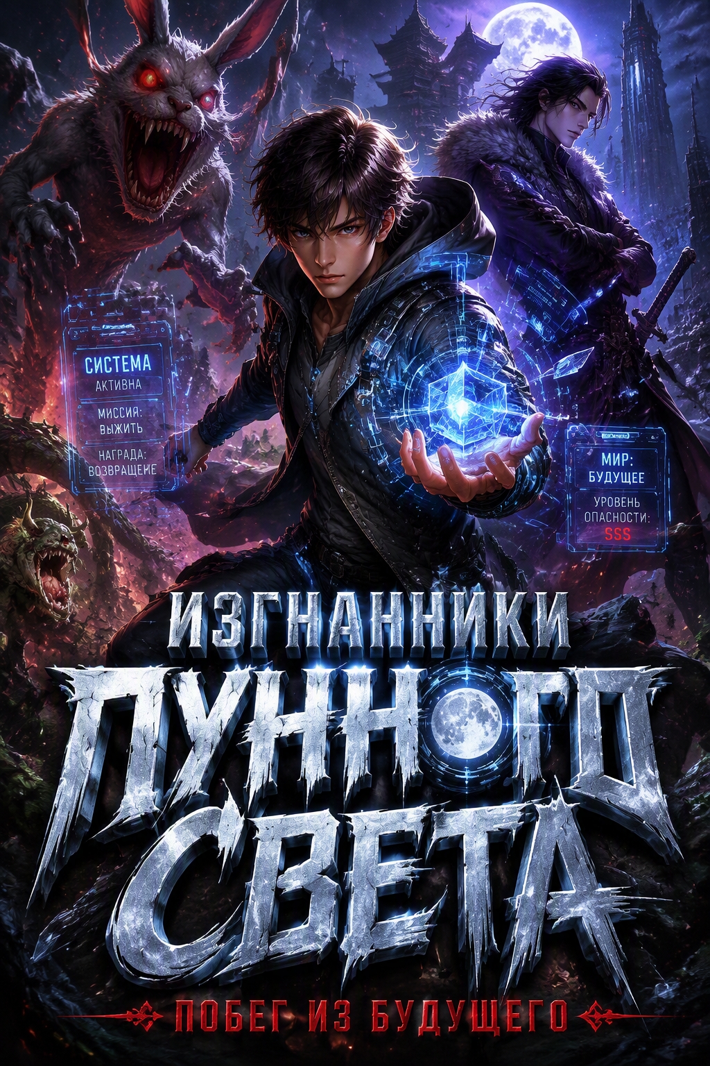 Изгнанники лунного света: Побег из будущего - обкладинка ранобе читати онлайн