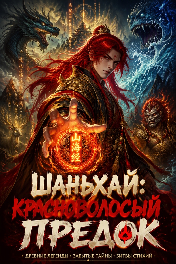 Шаньхай: Красноволосый Предок - обкладинка ранобе читати онлайн