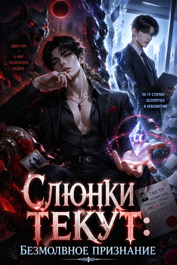 Слюнки текут: Безмолвное признание - обложка ранобэ читать онлайн