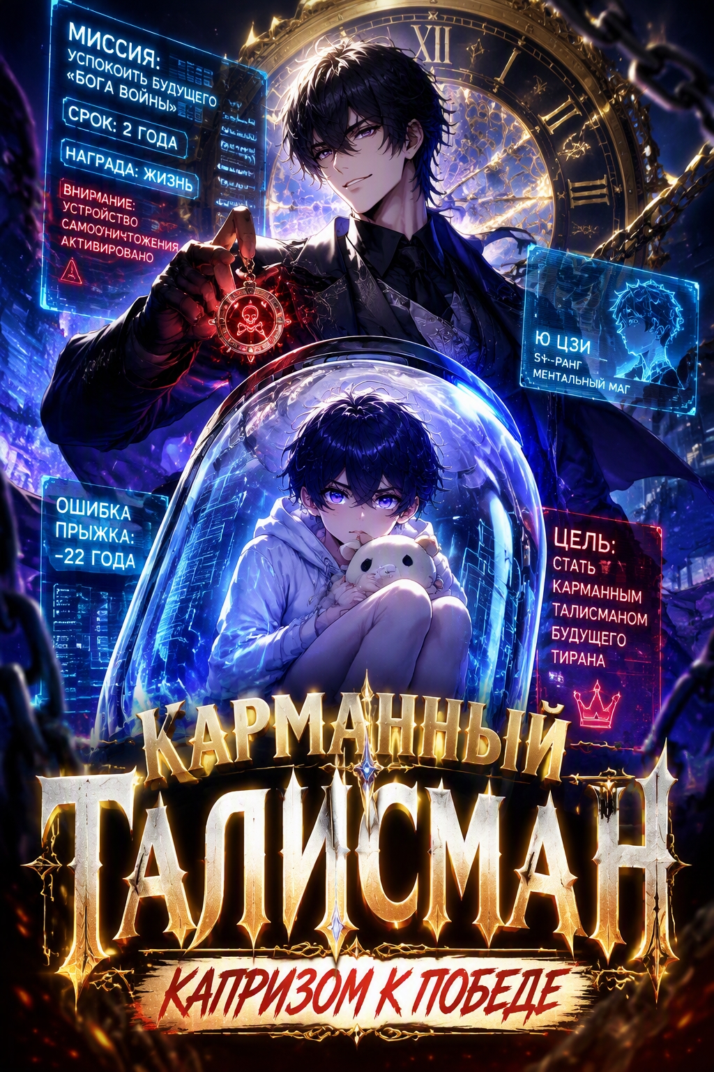 Карманный талисман: капризом к победе - обкладинка ранобе читати онлайн
