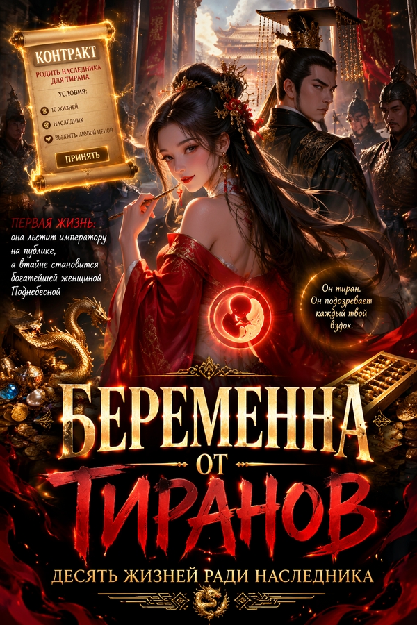 Беременна от тиранов: десять жизней ради наследника - обложка ранобэ читать онлайн