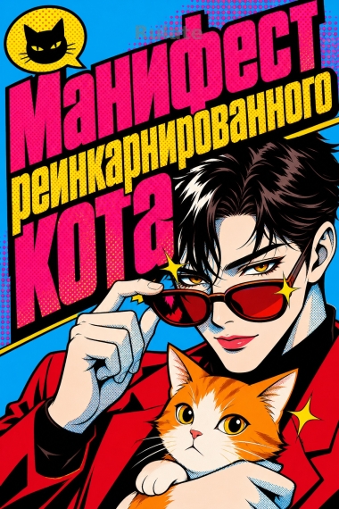 Манифест реинкарнированного кота - обкладинка ранобе читати онлайн