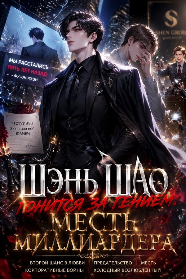Шэнь Шао гонится за гением: месть миллиардера - обложка ранобэ читать онлайн